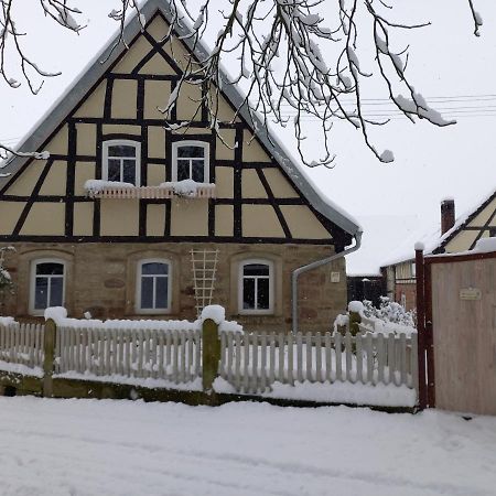 Romantisches Rosencottage Hofheim in Unterfranken Exteriör bild